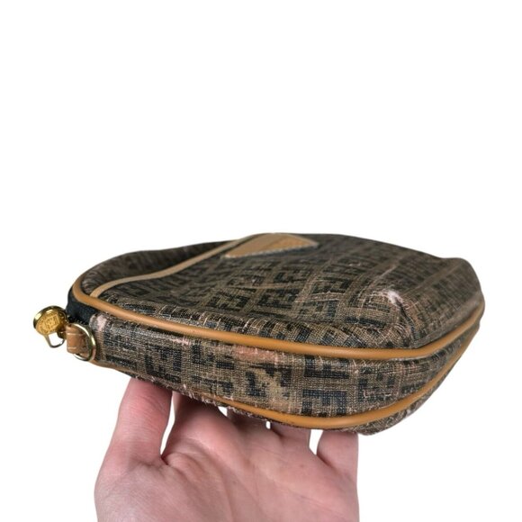 Vintage FENDI FF Logo Monogram Leather Mini Bag [MISSING STRAP]‎ - Picture 3 of 12